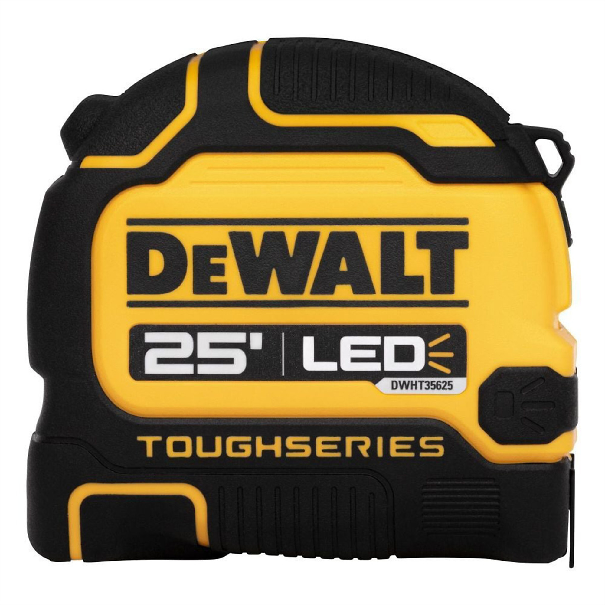 DEWALT ToughSeries Lighted Tape Measure, 25ft., Micro-USB Charging, Model# DWTDWHT35625S